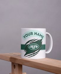 jets mug, ny football coffee mug, ny jets mug, mug, custom mug, jets, football lovers