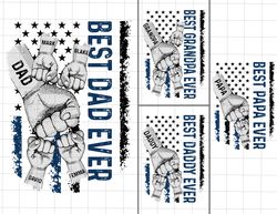 bundle personalized best dad ever png, flag america, fathers and childs hands png