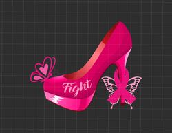 fights breast cancer png, breast cancer butterflies png, breast cancer awareness