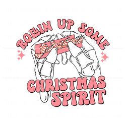 Pink Rolling Up Some Christmas Spirit SVG, Trending Design File