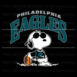 Vintage Snoopy Football Philadelphia Eagles SVG, Trending Design File