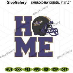 baltimore ravens home helmet embroidery design download file