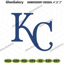 kansas city royals logo mlb embroidery design