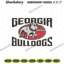 georgia bulldogs embroidery design, ncaa embroidery designs, georgia bulldogs embroidery instant file