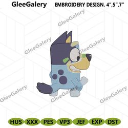 bluey character embroidery instant digital, cool bluey embroidery download digital, bluey cartoon instant digital downlo