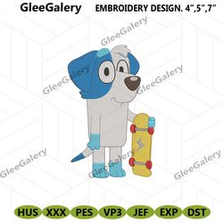 cute jack bluey machine embroidery, jack bluey embroidery designs file, bluey character embroidery instant digital