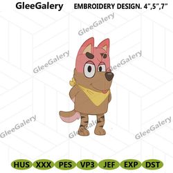 bulldozer bluey cartoon file design download embroidery digital, bluey character embroidery file design, bluey cartoon m