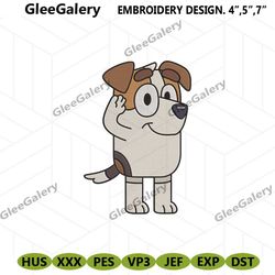 jack bluey embroidery file, jack russell bluey embroidery design instant, bluey characters machine embroidery digital fi