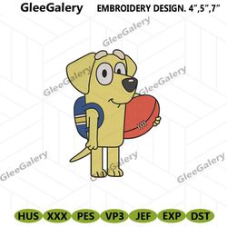 lucky bluey embroidery file designs, bluey cartoon embroidery design instant file, character cartoon bluey machine insta