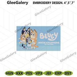 bluey family machine embroidey design, bluey cartoon family embroidery digital file download, bluey family embroidery fi