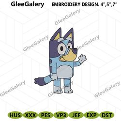 cool bluey embroidery designs, bluey dog embroidery instant digital, cartoon funny bluey machine embroidery instant down