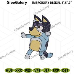 cute bandit embroidry instant, dad bluey machine embroidery instant files, rad dad bluey embroidery file instant design