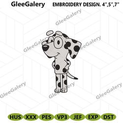 chloe bluey embroidery design, cute chloe machine embroidery file download, bluey cartoon instant download