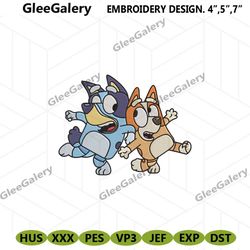 funny bingo bluey embroidery digital download, bluey together file embroidery download, bluey cartoon design digital dow