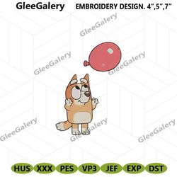 cute bingo bluey embroidery digitals, bingo bluey embroidery file digitals, bluey character embroidery download instant