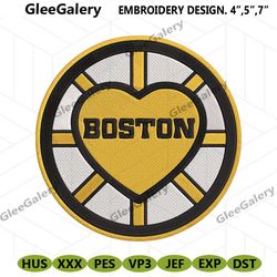 boston bruins embroidery files, nhl embroidery files, boston bruins file