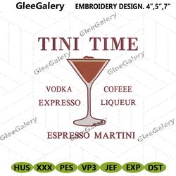 espresso martini embroidery designs download