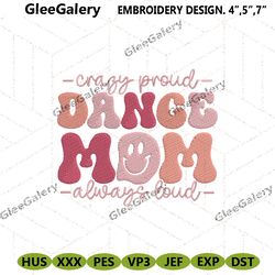 dance mom embroidery instant design digital download files