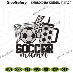soccer mama embroidery file design digital download files