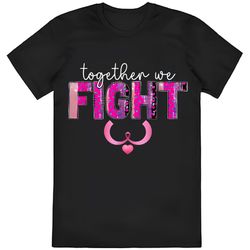 caterpillar together we fight shirt pink ribbon breast cancer awareness t- shirt