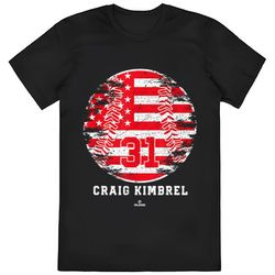 vintage mlb baseball flag craig kimbrel philadelphia t-shirt