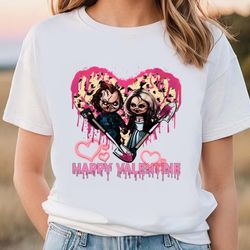 chucky and tiffany valentine shirt, gift for her, gifts for him