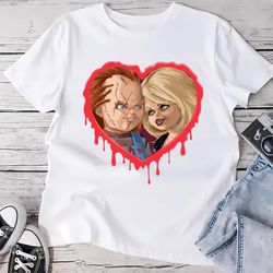 chucky tiffany valentine modern love mens t-shirt, gift for her, gifts for him