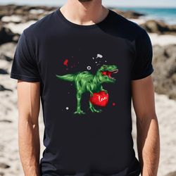 dinosaur heart valentine t-shirt, gift for her, gifts for him