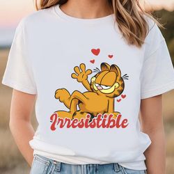 garfield irresistible valentine t-shirt, gift for her, gifts for him