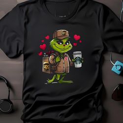 unique grinchs valentine shirt, awesome grinch with love t-shirt, gift for her, gifts for him