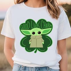 good luck charm yoda st patricks day shirt, gift for her, gift for him