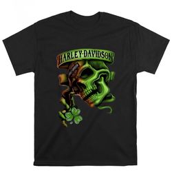 good skull motor harley davidson cycles st patricks day shirt, gift for her, gift for him