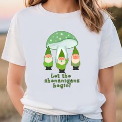 green gnomes st patricks day shenanigans t-shirt, gift for her, gift for him