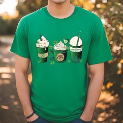 green irish coffee lucky a latte st patricks day t-shirt, gift for her, gift for him