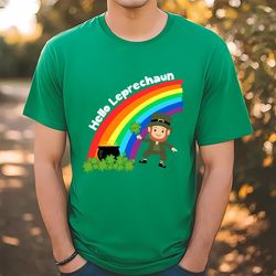 hello leprechaun st patricks day t-shirt, gift for her, gift for him