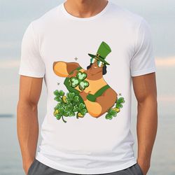 leprechaun kronk with shamrock st patricks day shirt, gift for her, gift for him