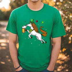 leprechaun unicorn st patricks day beer irish party t-shirt, gift for her, gift for him