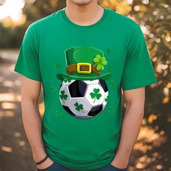 soccer st patricks day leprechaun shamrock t-shirt, gift for her, gift for him