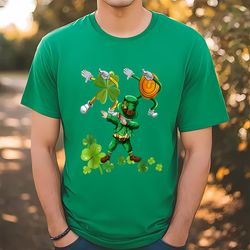 st patricks day leprechaun riding unicorn t-shirt, gift for her, gift for him