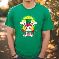 unicorn leprechaun st patricks day irish t-shirt, gift for her, gift for him