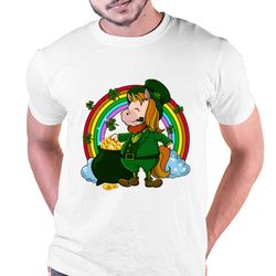 unicorn leprechaun st patricks unicorn t-shirt, gift for her, gift for him