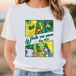 winnie the pooh st patricks day shirt, pooh and friends patrick day shirt, gift for her, gift for him
