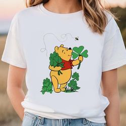 winnie the pooh st patricks day t-shirt, gift for her, gift for him