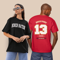 49ers brock purdy sweatshirt, niners san francisco football crewneck, forty niners game day t-shirt