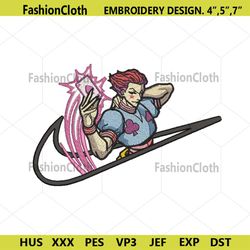 nike log x hisoka embroidery design download file hunter x hunter anime