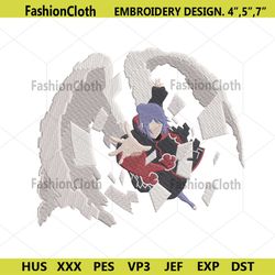 konan wings embroidery anime naruto design file download