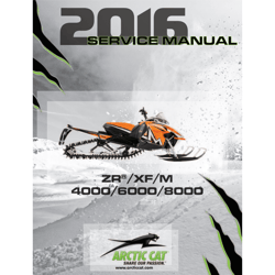 arctic cat zr xf m 4000 6000 8000 service manual | 2016