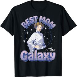 star wars mother's day best mom in the galaxy princess leia, png for shirts, svg png design, digital design download