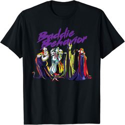 Disney Villains Baddie Behavior Long Sleeve T-Shirt, PNG For Shirts, Svg Png Design, Digital Design Download
