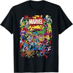 marvel comics retro classic avengers heroes group shot, png for shirts, svg png design, digital design download